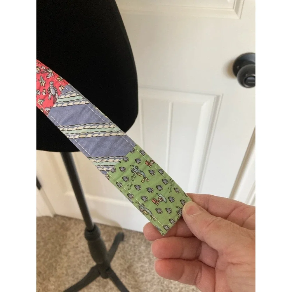 Vineyard Vines‎ Shep & Ian Multicolor Golf Patchwork Fabric Cloth Belt Size M
